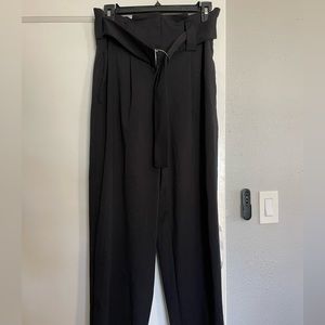 Worthington Black PaperBag Pants